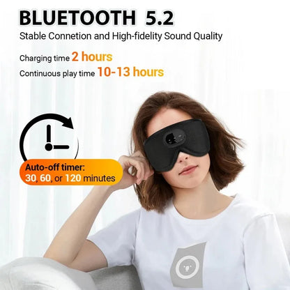 3D Bluetooth Sleep Headphones Eye Mask