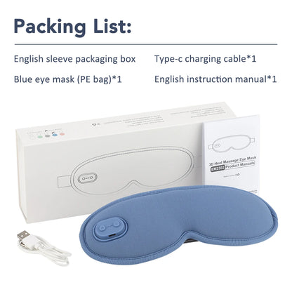3D Heated Eye Massager Sleep Mask